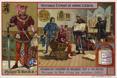 Philipp der Gute, Herzog von Burgund, trifft sich mit Künstlern, 1450